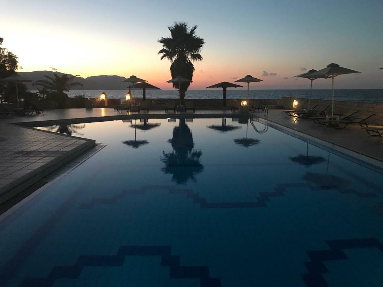 Aquamar Beach 호텔 Kournás 외부 사진