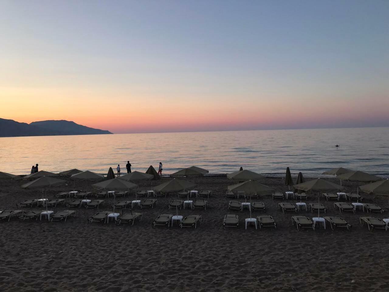 Aquamar Beach 호텔 Kournás 외부 사진