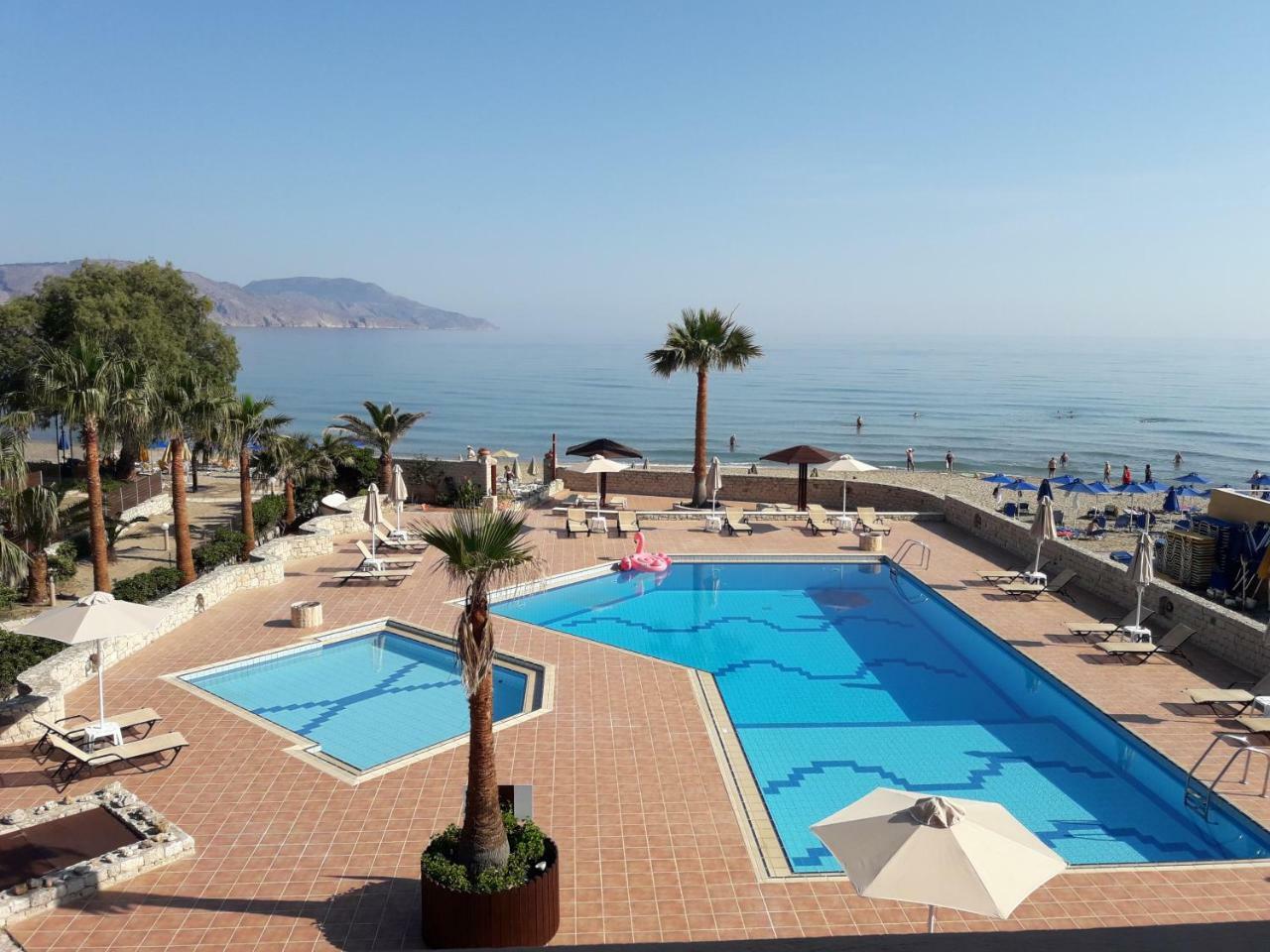 Aquamar Beach 호텔 Kournás 외부 사진