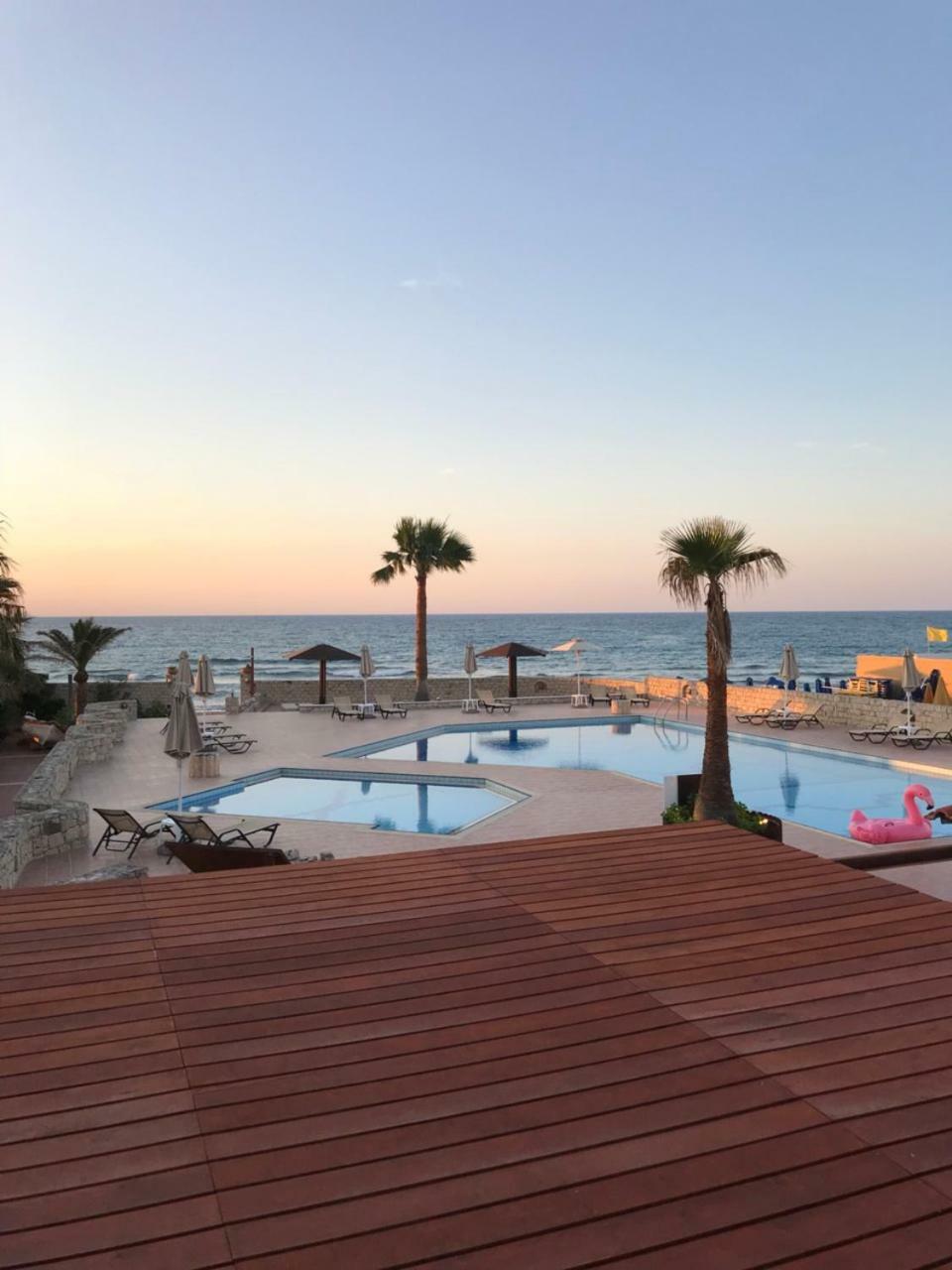 Aquamar Beach 호텔 Kournás 외부 사진